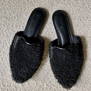JENNI KAYNE Shearling Mule Flat Slides